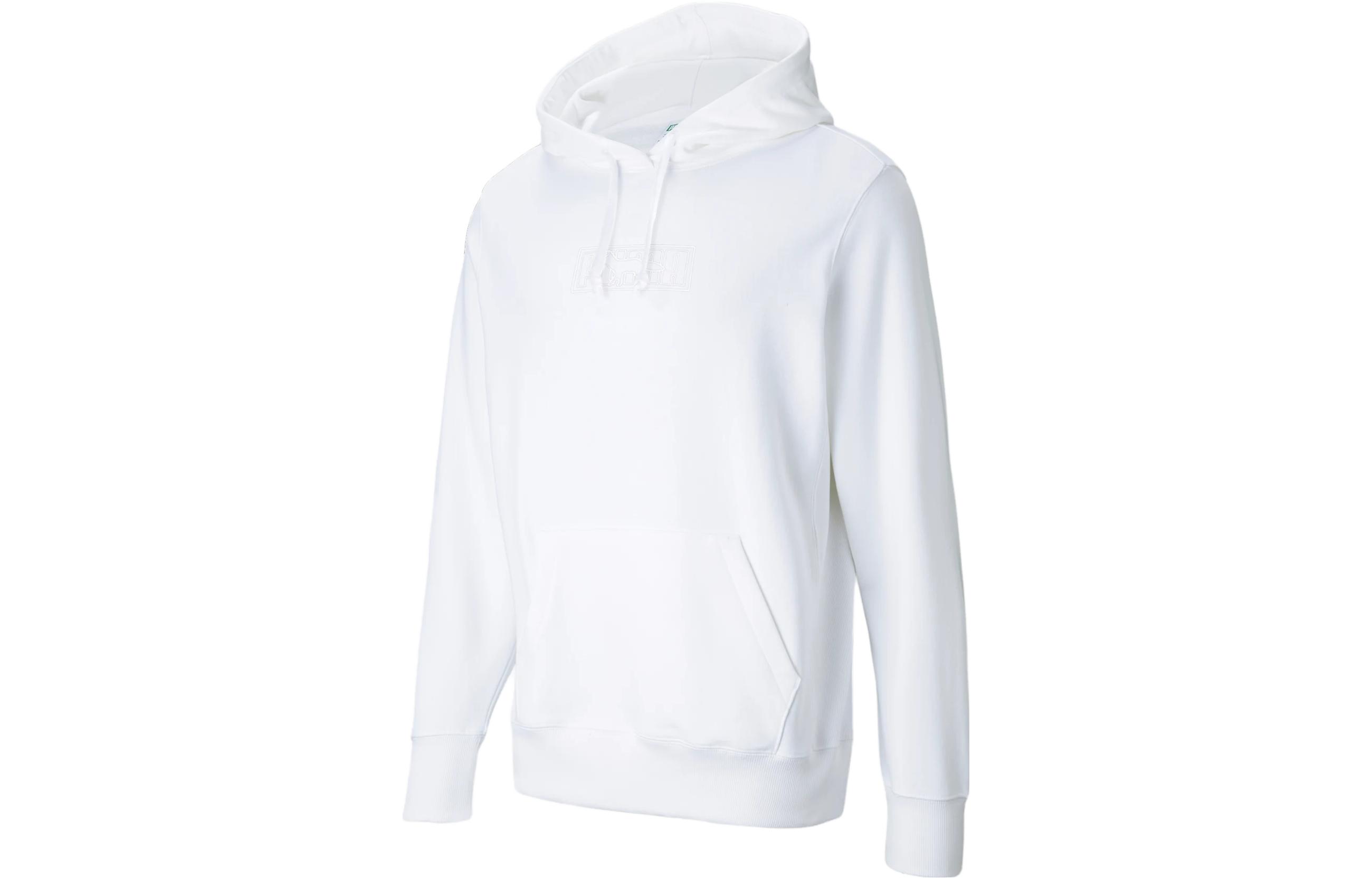 Puma White Solid Color Pullover Hoodie Long Sleeve 530429-02