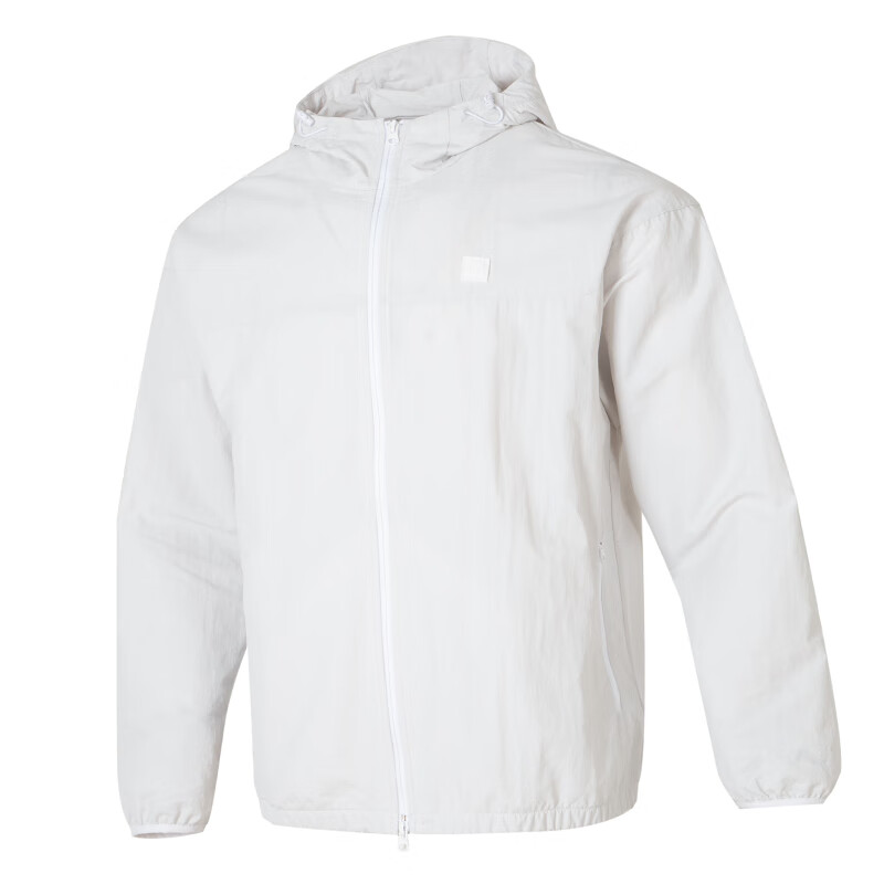 Puma White Training Windbreaker Jacket with Hood 689283-72