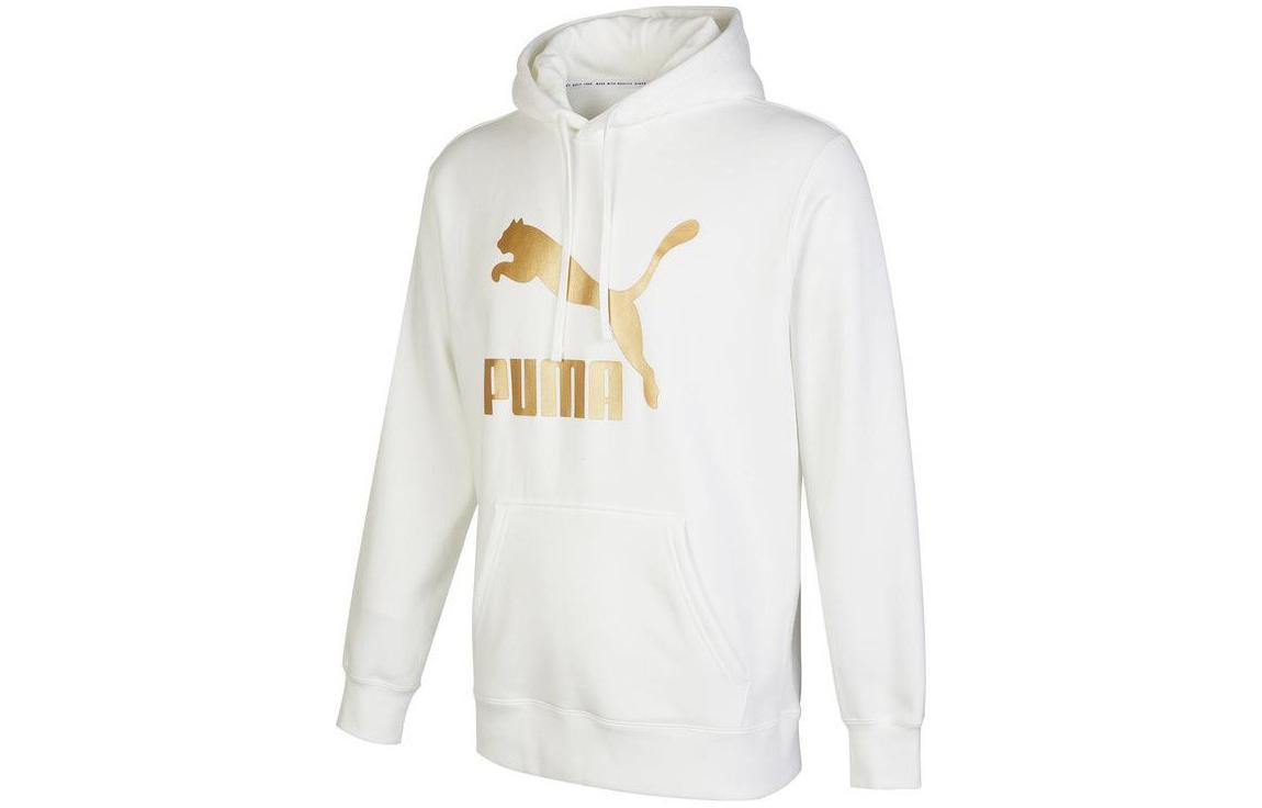 Puma White Vintage Logo Graphic Pullover Sweatshirt 537678-02