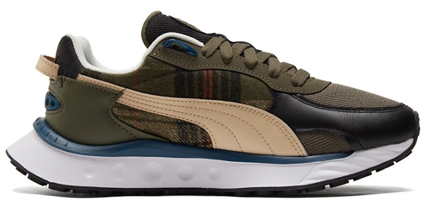 Puma Wild Rider Flannel 'Green Blue' 384186-02 Order Puma Wild Rider Flannel 'Green Blue' 384186-02