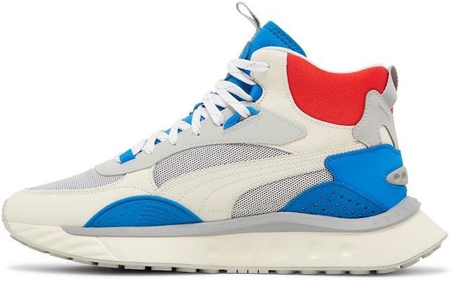 Puma Wild Rider Mid 'Ivory Glow Future Blue' Pria Wanita Sneaker Terbaru 381598-02 Lookbook Puma Wild Rider Mid 'Ivory Glow Future Blue' Pria Wanita Sneaker Terbaru 381598-02
