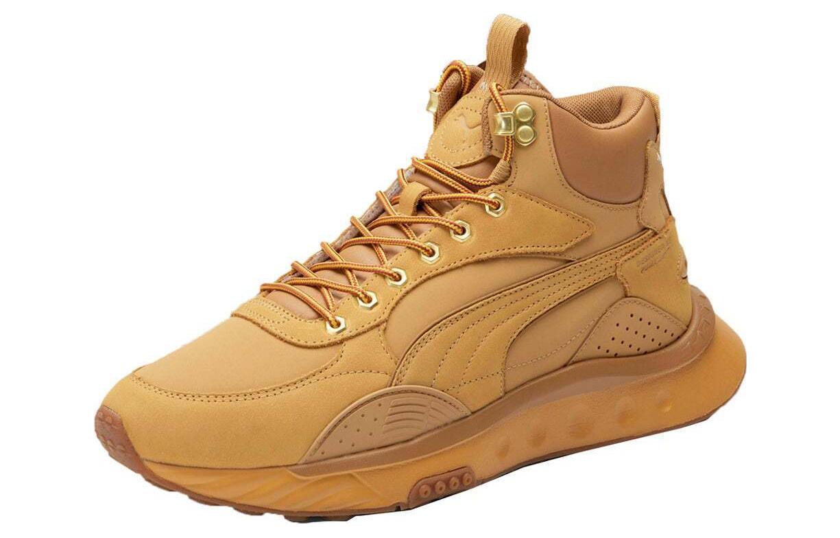 Lookbook 彪马Wild Rider中帮“黄棕色” 386320-01