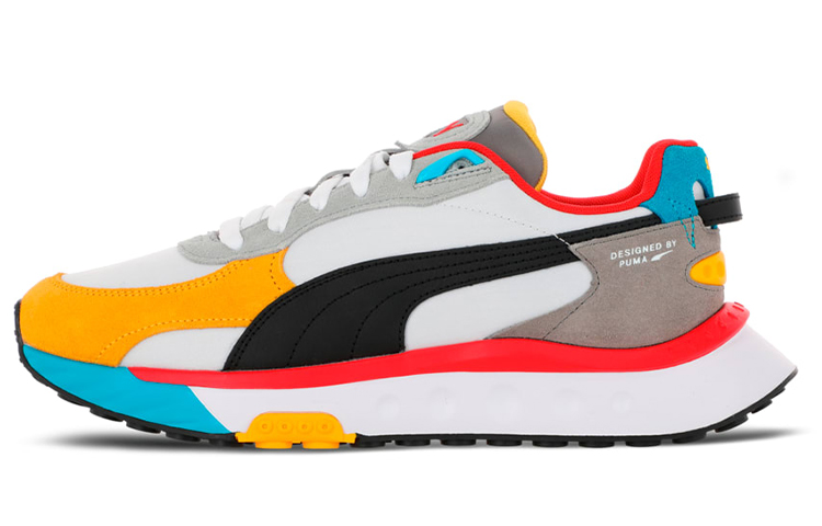 Buy Puma Wild Rider Rollin 復古運動休閒鞋 男女同款 黑白黃