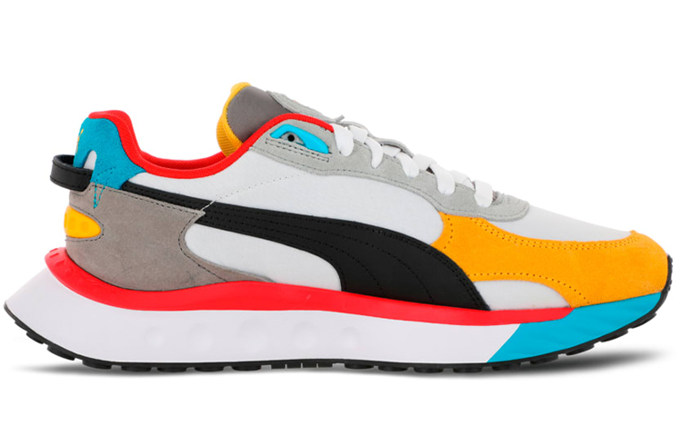 Puma Wild Rider Rollin 'Black White Yellow' 圖 2