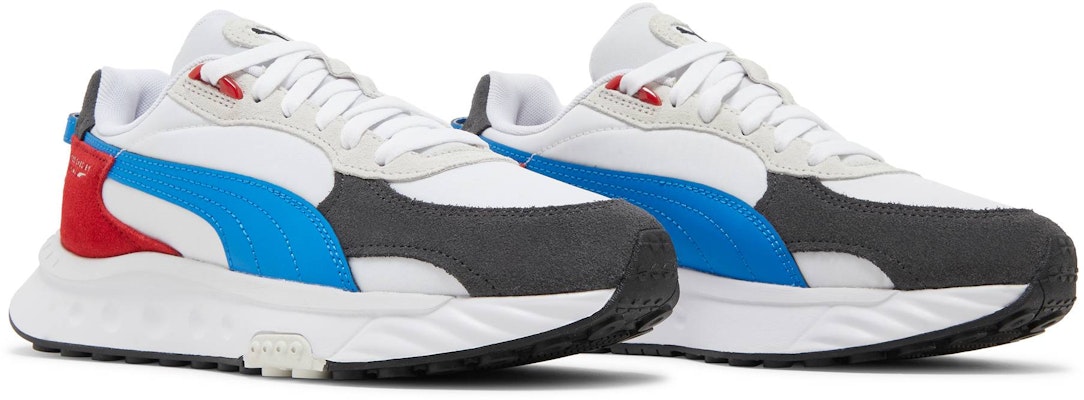 (Sekolah Dasar) Puma Wild Rider Rollin 'Ebony White' 382028-03 Cheap (Sekolah Dasar) Puma Wild Rider Rollin 'Ebony White' 382028-03