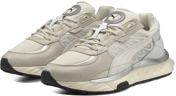 Sepatu Lari Puma Wild Rider Putih Ivory 'Abu-abu Silver' Rendah 381596-01 Lookbook Sepatu Lari Puma Wild Rider Putih Ivory 'Abu-abu Silver' Rendah 381596-01