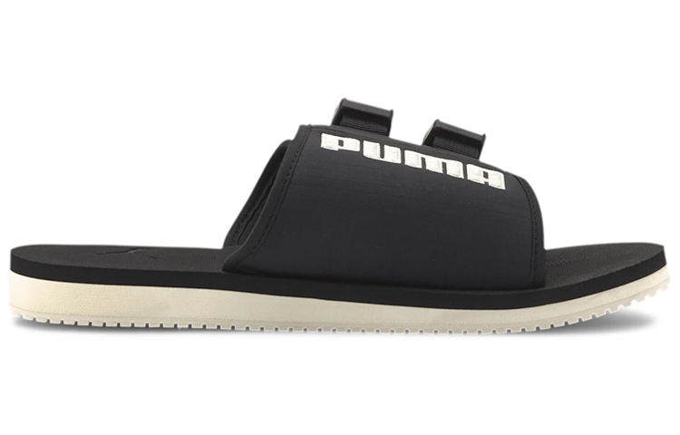 Order Puma Wilo Lux Sandalia de Nylon 'Negro Blanco Susurro' 372545-01