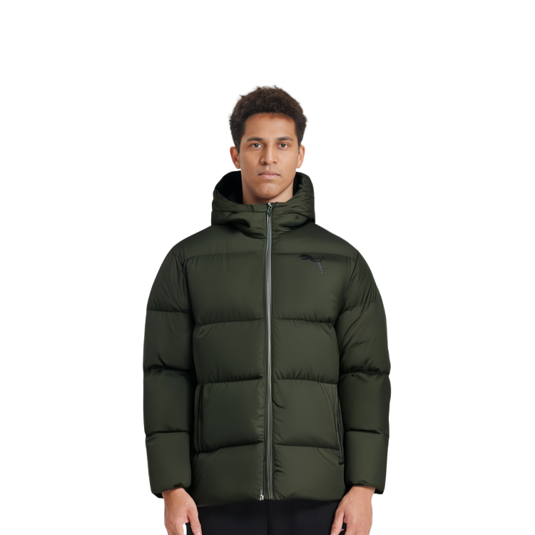 Purchase Chaqueta Acolchada con Capucha Puma Invierno Verde Oscuro. 586929-70
