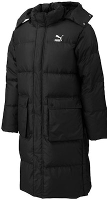 PUMA冬季男女连帽羽绒夹克后背印花 - 黑色 539572-01 Lookbook PUMA冬季男女连帽羽绒夹克后背印花 - 黑色 539572-01