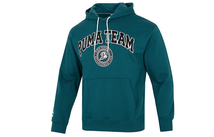 Puma Winterized Team Hoodie Green Casual Pullover Sweatshirt 539274-24