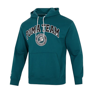 Puma Winterized Team Hoodie Green Casual Pullover Sweatshirt 539274-24