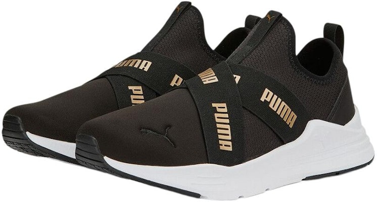 Puma Wired Run Slip-on 'Metallic - Black Gold' 389281-01 Order Puma Wired Run Slip-on 'Metallic - Black Gold' 389281-01
