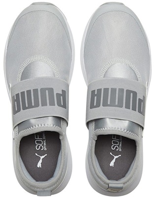 Puma Wired Slip-On 防滑透氣 低幫運動休閒鞋 灰 Shop Puma Wired Slip-On 防滑透氣 低幫運動休閒鞋 灰