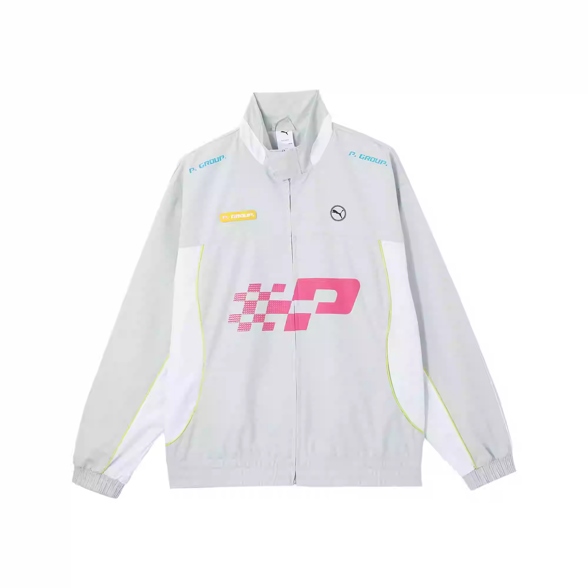 Puma Woven Beyond the Speed Retro Racing Jacket Unisex Gray 631081-80
