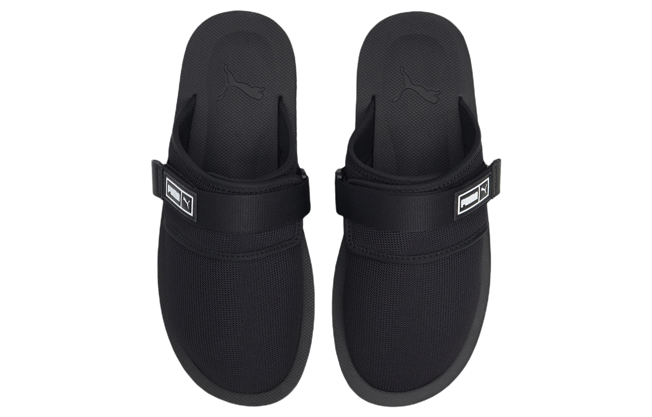 Shop Puma Wylo Pantofole Sportive Unisex Nere 383583-01