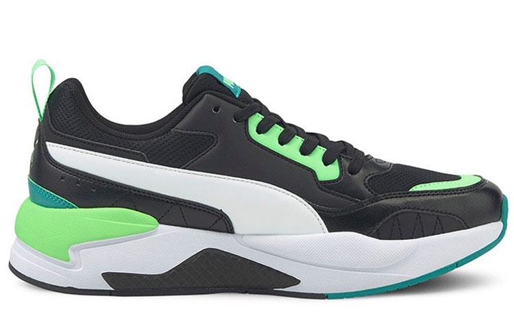Puma X-Ray 2 Square 'Black White Green Colorblock' 圖 2