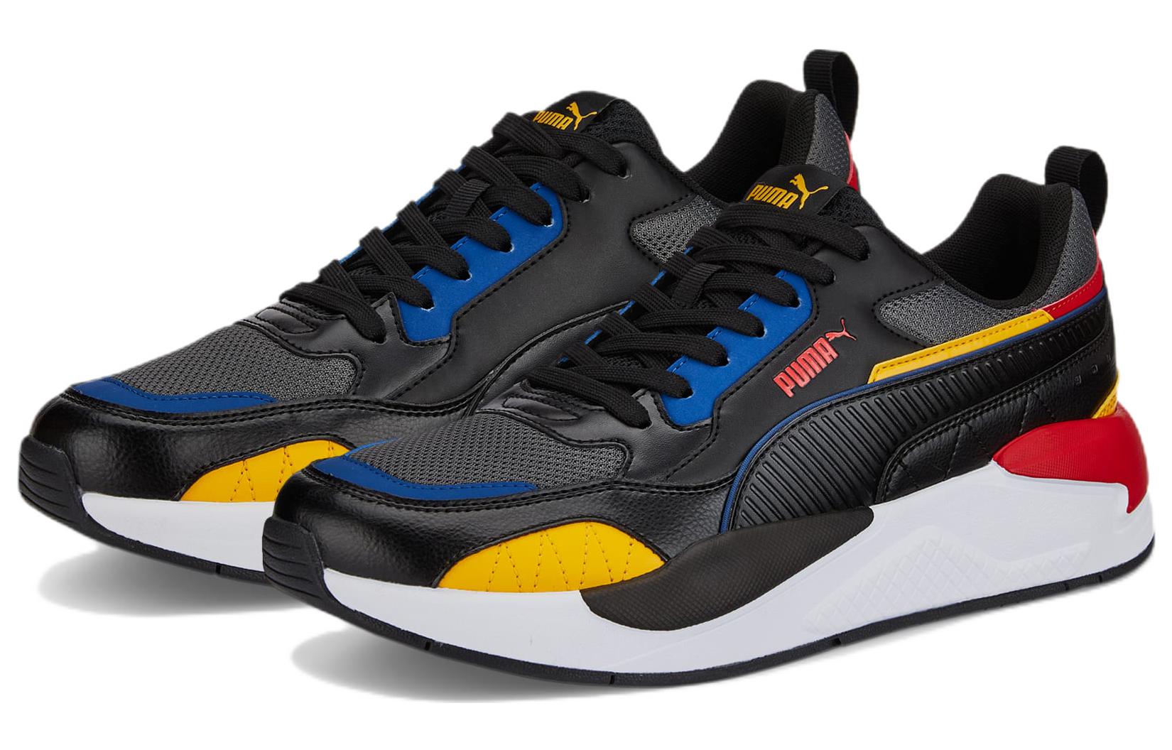 Lookbook Puma X-Ray 2 Square 'Hitam Kuning Merah' 373108-50