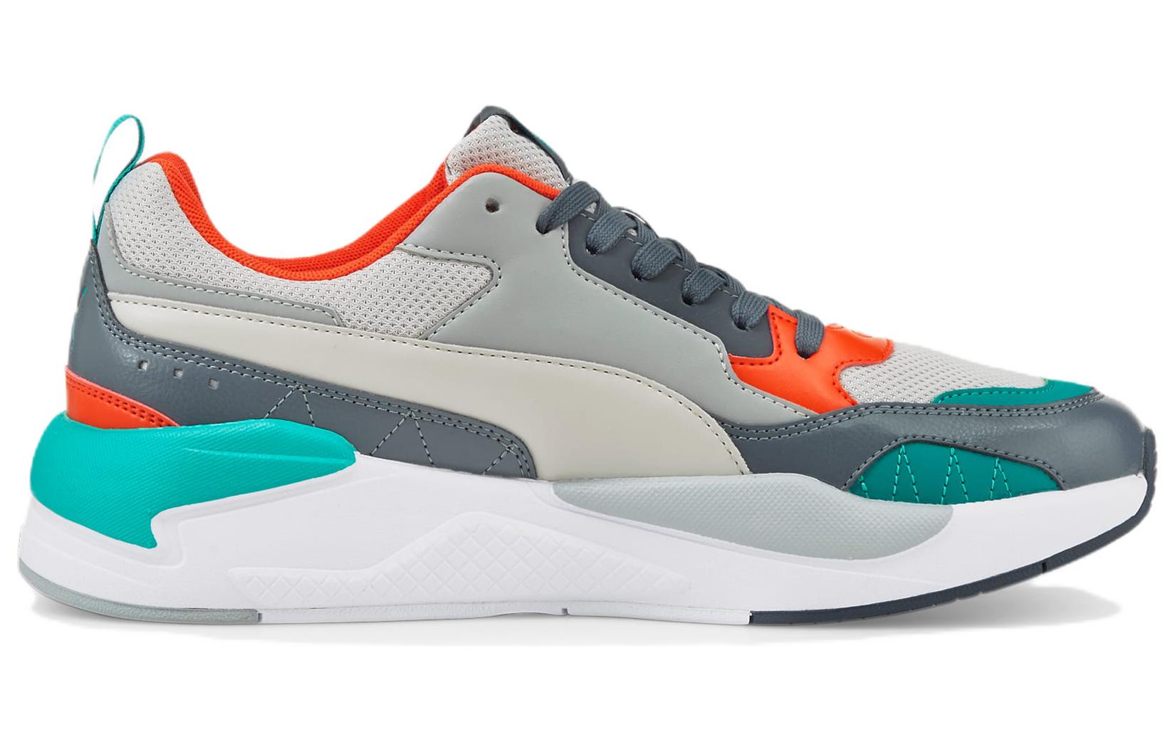 Order プーマ X-Ray 2 スクエア グレー/ブルー/オレンジ 373108-46