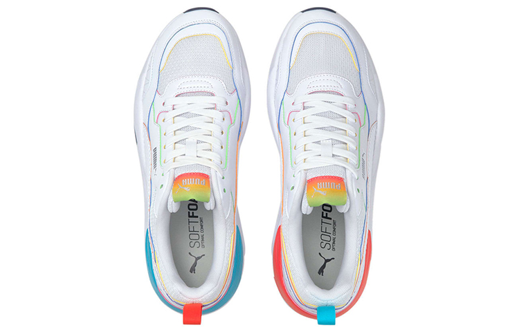 Lookbook Puma X-Ray 2 Square 'Rainbow - White' 368856-01