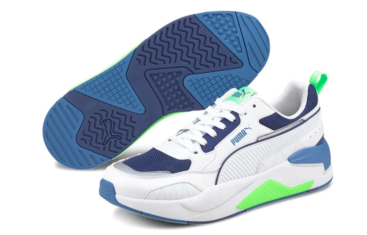 Lookbook Puma X-Ray 2 Square 'White Electric Green Blue' 373108-14