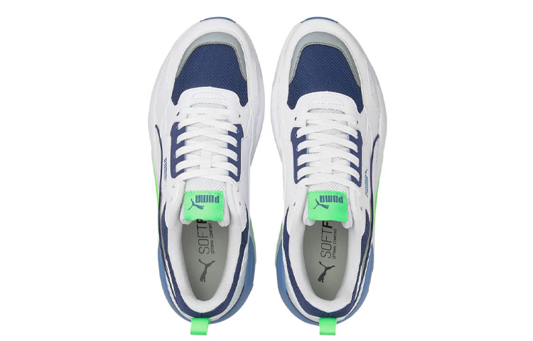 Shop Puma X-Ray 2 Square 'White Electric Green Blue' 373108-14