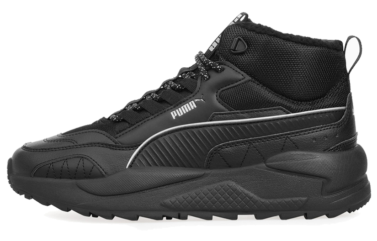 Puma X-ray 2 Square Mid Reflective Black Mid Running Shoes 375025-01