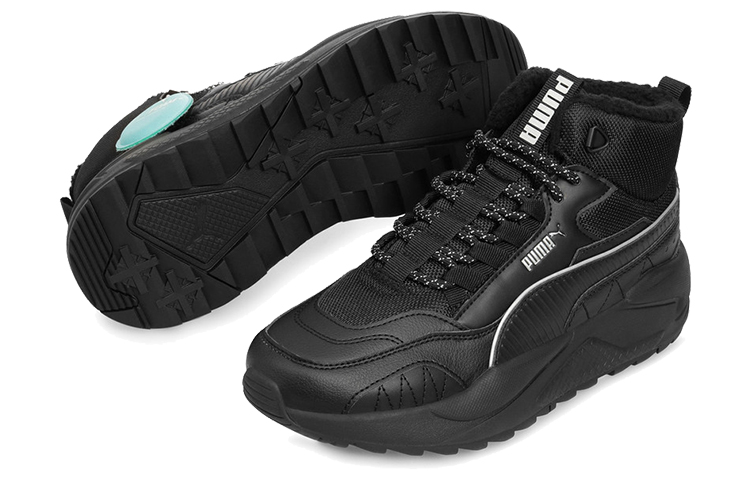 Shop Puma X-ray 2 Square Mid Reflective 黑色 中筒運動鞋