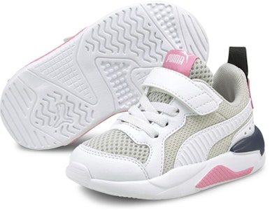 Puma X-Ray AC Bayi 'Putih Abu-abu Merah Muda' 372922-16 Lookbook Puma X-Ray AC Bayi 'Putih Abu-abu Merah Muda' 372922-16