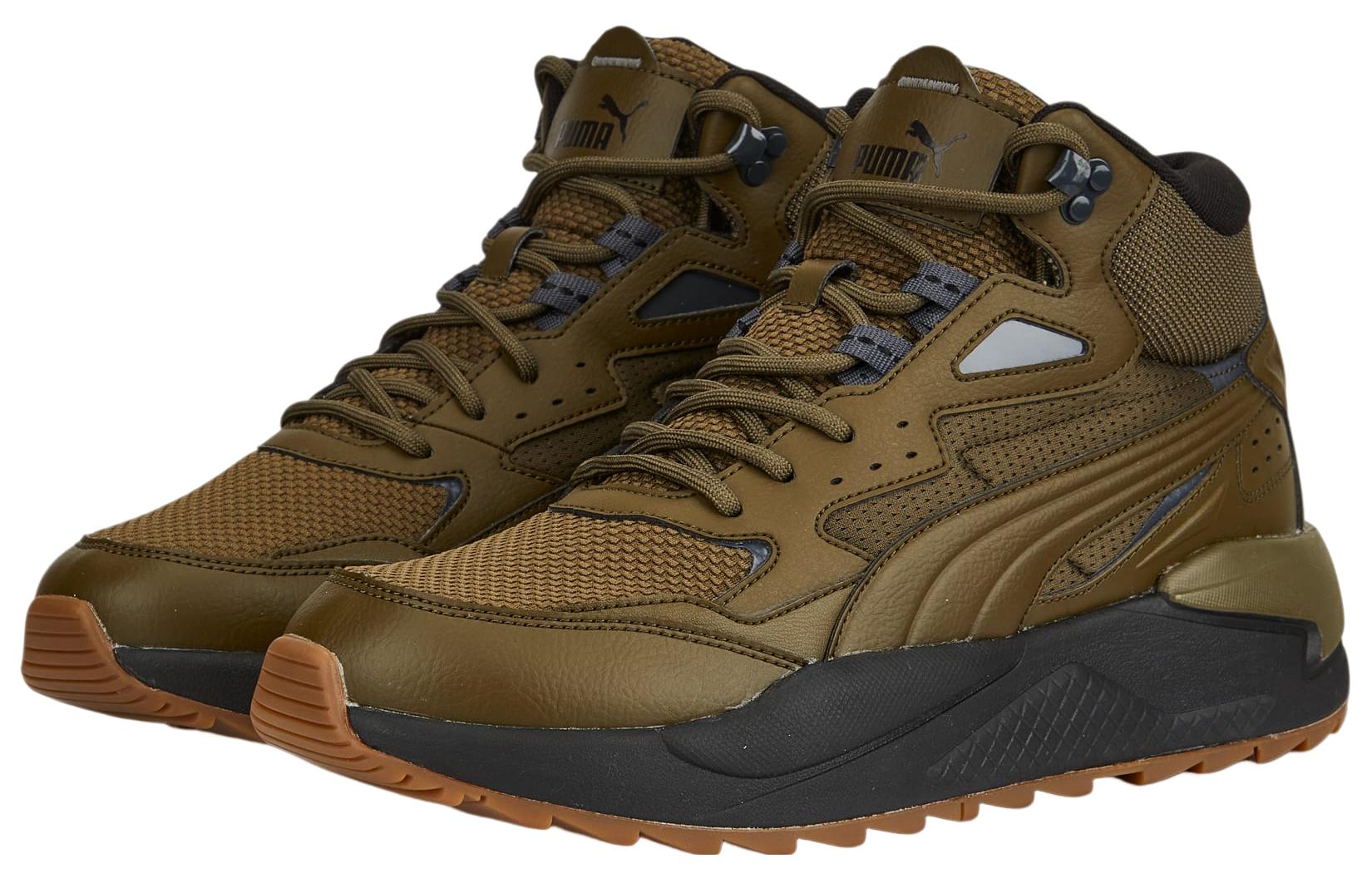 Lookbook プーマ X-RAY スピード WTR ミッド オリーブグリーン 385869-03