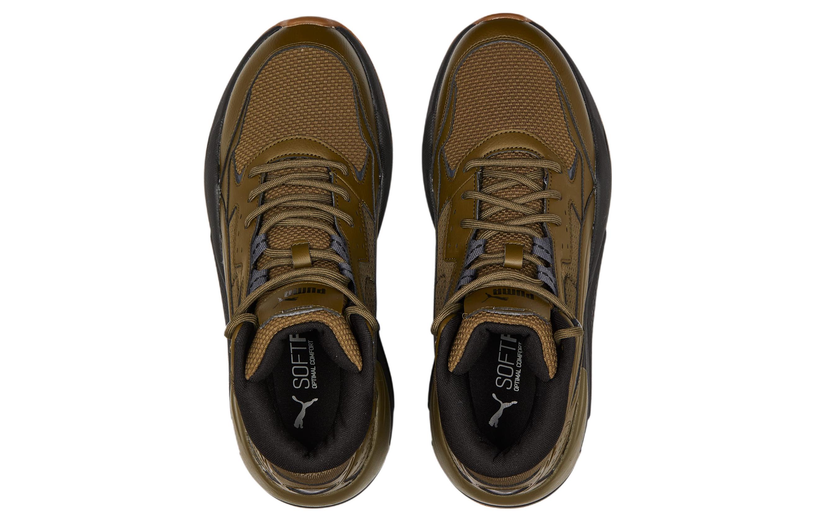 Shop プーマ X-RAY スピード WTR ミッド オリーブグリーン 385869-03