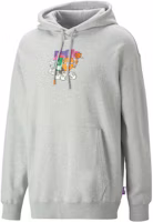 Puma x 8ENJAMIN Collaboration Cartoon Graphic Pocket Hoodie Grey 539822-04