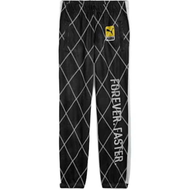 PUMA x A$AP Rocky FW24  Retro Striped Casual Pants - Black. 631124-01