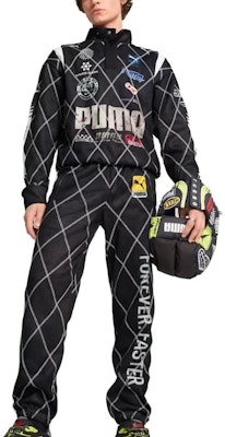 プーマ x A$APロッキー FW24 レトロストライプカジュアルパンツ - ブラック 631124-01 Purchase プーマ x A$APロッキー FW24 レトロストライプカジュアルパンツ - ブラック 631124-01