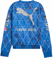 Lookbook Puma x A$AP Rocky FW24 Unisex Blue Colorblock Logo Soft Stylish Sweatshirt 631125-01