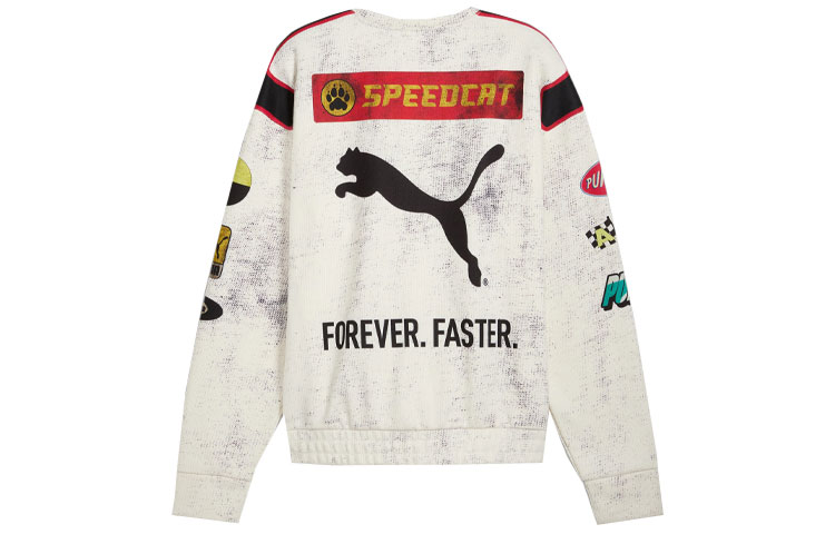 Lookbook PUMA x A$AP Rocky 白色修身透氣圓領針織毛衣 男女款 SS24 系列 631042-65