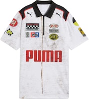 PUMA x A$AP Rocky Team Zi Racing Logo Polo Shirt Unisex - White. 631046-02 PUMA x A$AP Rocky Team Zi Racing Logo Polo Shirt Unisex - White. 631046-02