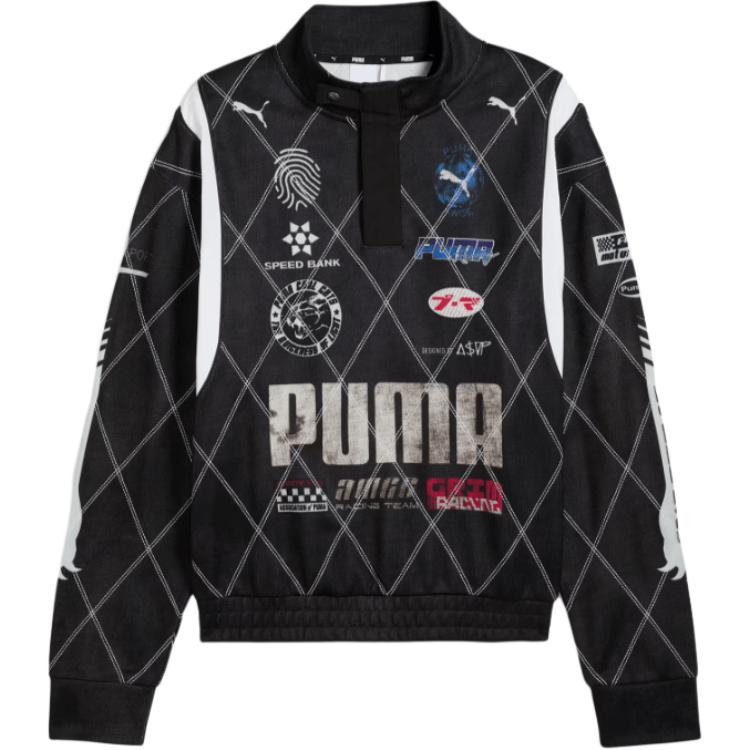 PUMA x A$AP Rocky Unisex Black Fashion Long Sleeve Sweatshirt FW24. 631126-01