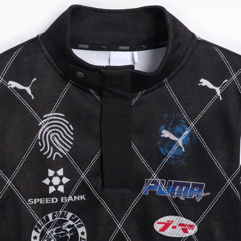 Sizing PUMA x A$AP Rocky Unisex Baju Lengan Panjang Hitam Fesyen FW24. 631126-01