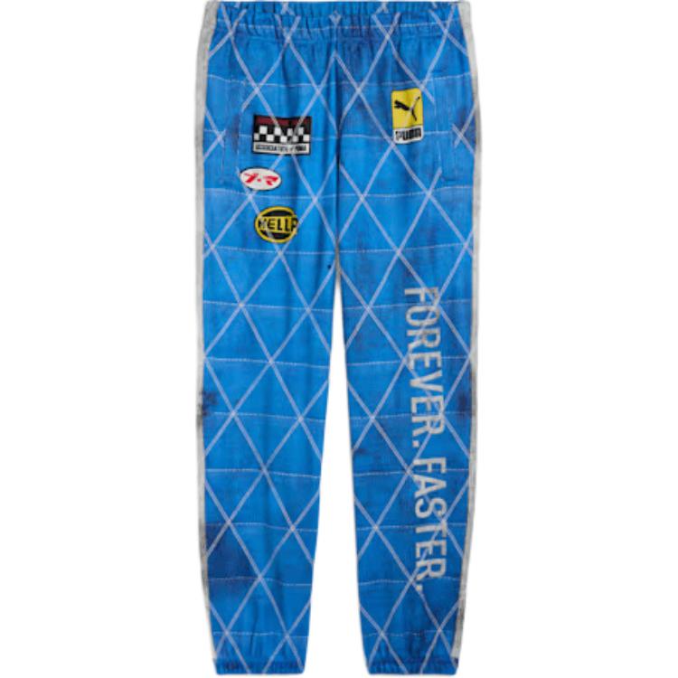 PUMA x A$AP Rocky Unisex FW24 Blue Stylish Comfortable Sports Pants. 631123-01