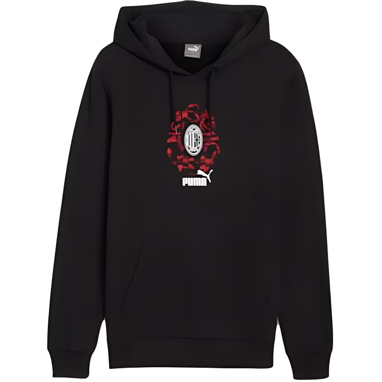 Puma AC Milan 1899 ftblCULTURE Black Hoodie Long Sleeve Sweatshirt 777677-04