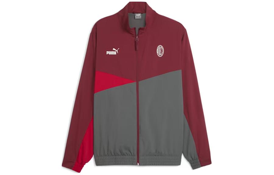 Buy Puma x AC Milan Colorblock Logo Track Jacket - Dark Gray 777100-01