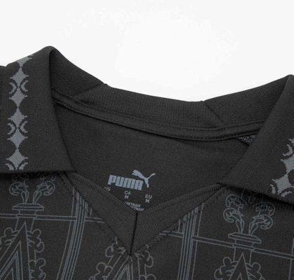 PUMA x AC Milan x PLEASURES 黑色印花男款短袖足球球衣 776064-01 Sizing PUMA x AC Milan x PLEASURES 黑色印花男款短袖足球球衣 776064-01