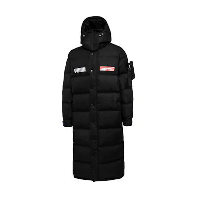 Puma ADER ERROR Black Reflective Long Down Puffer Coat Winter Unisex 576956-01