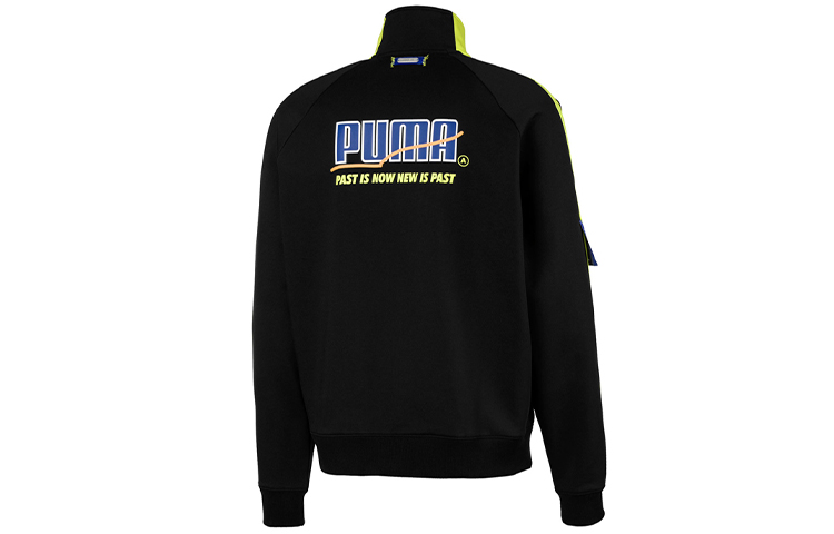 Puma ADER ERROR Collab Black Fleece Jacket with Logo Print Winter Unisex 595533-01