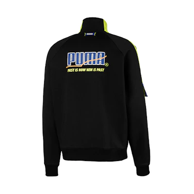 Puma ADER ERROR Collab Black Fleece Jacket with Logo Print Winter Unisex 595533-01