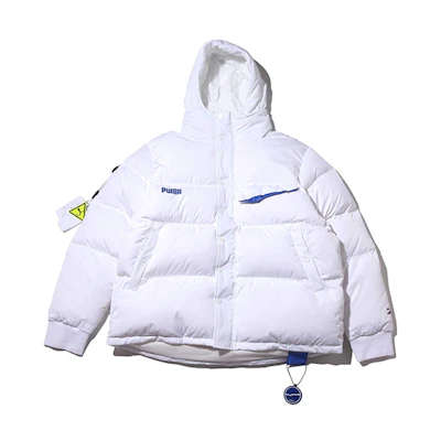 Puma ADER ERROR White Puffer Down Jacket Winter Edition Unisex. 595534-02