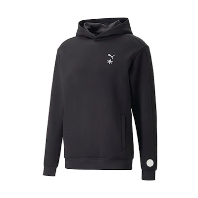 Puma Alex Toussaint SS24 Logo Hoodie Black - Comfortable & Breathable 523565-01