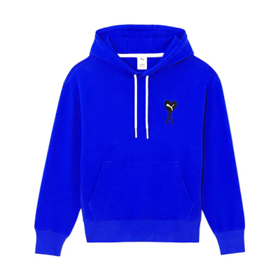 PUMA AMI AMIPARIS Hoodie Blue Heart Logo Collab Fall Collection. 534069-93