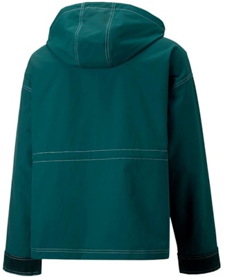 PUMA x AMI拼色口袋衬衫外套 大学绿 男女同款 户外穿搭 535990-24 Lookbook PUMA x AMI拼色口袋衬衫外套 大学绿 男女同款 户外穿搭 535990-24