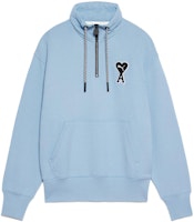 PUMA x AMI Heart Logo Half-Zip Hoodie Unisex Smog Blue Collaboration. 535993-73 PUMA x AMI Heart Logo Half-Zip Hoodie Unisex Smog Blue Collaboration. 535993-73